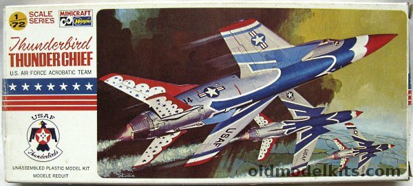 Hasegawa 1/72 Thunderbirds F-105D Thunderchief, 122 plastic model kit